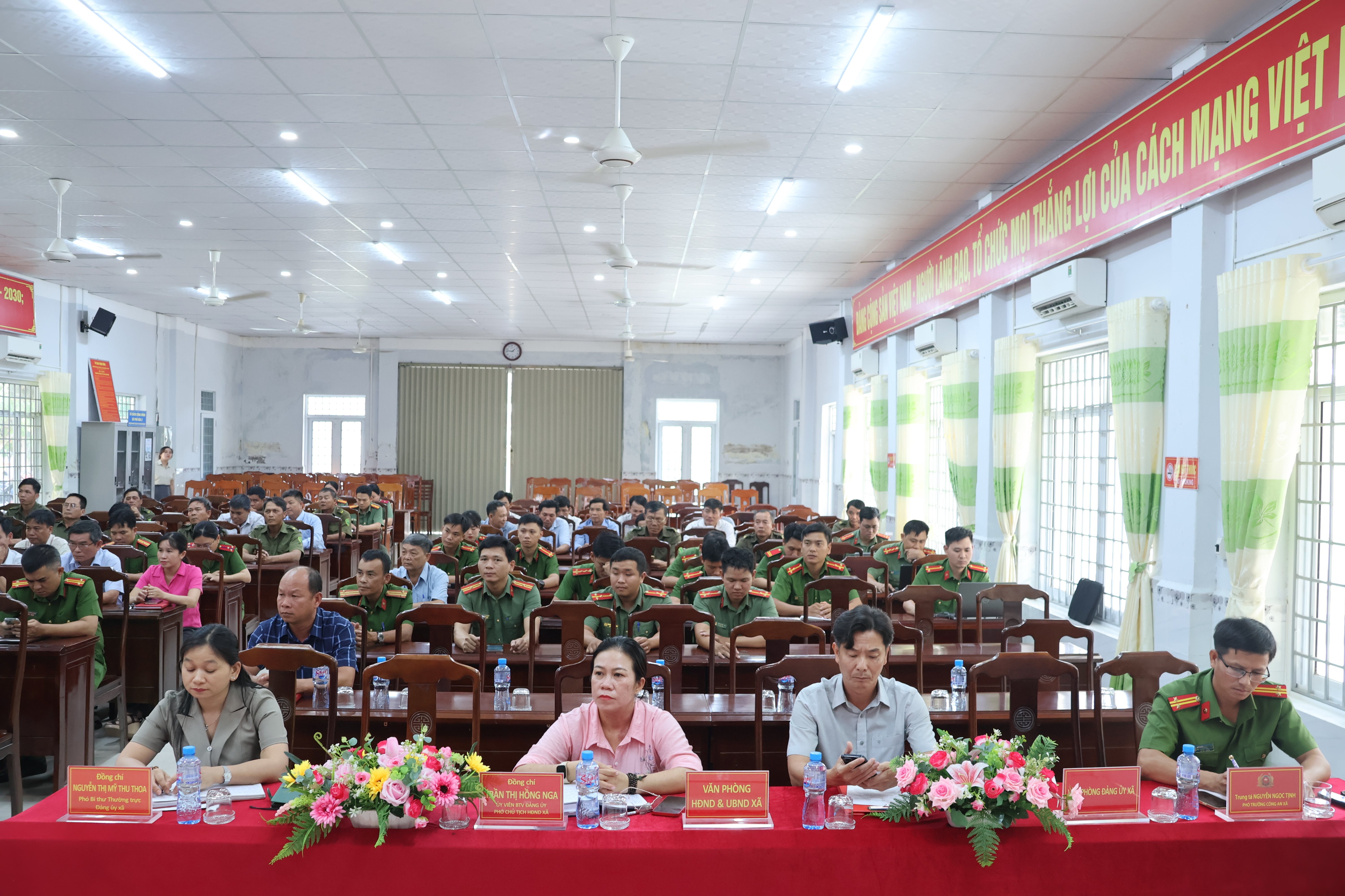 Ban Chỉ đạo phòng chống tội phạm, tệ nạn xã hội và xây dựng phong trào toàn dân bảo vệ an ninh Tổ quốc xã Phú Hòa 2 sơ kết công tác 6 tháng đầu năm 2026